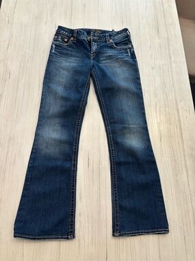 Silver Jeans Women's Medium Dark Blue Flare Jeans